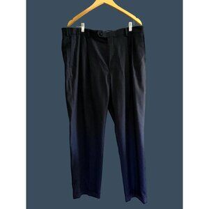 ROUNDTREE & YORKEE -TRAVEL SMART- MEN BLLUE FPLEAT FRONT DRESS PANT SIZE 38X30